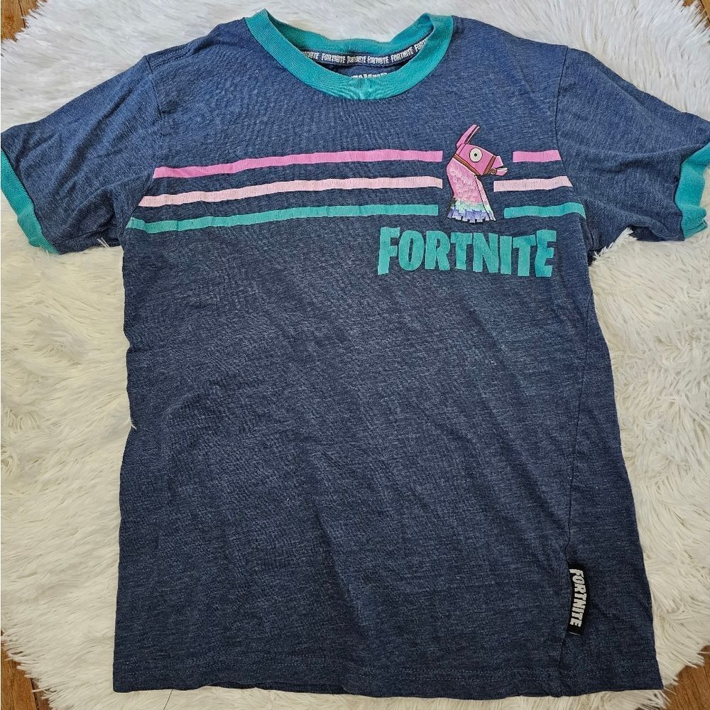 Boy's Fortnite Llama Short Sleeve Tshirt Size 10/12